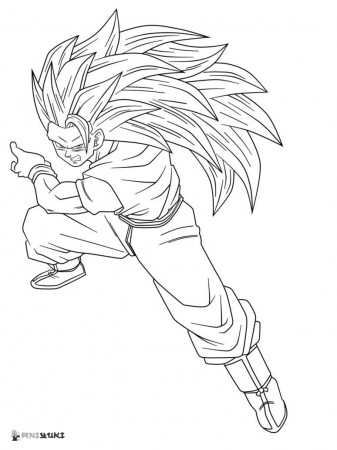 Goku coloring pages - Free printable coloring pages