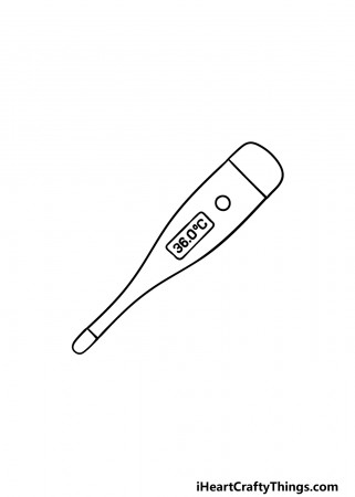 Thermometer Drawing - How To Draw A Thermometer Step By Step
