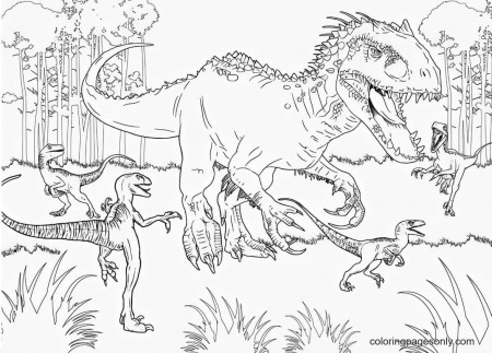 Lego Jurassic Park Coloring Pages - Indominus Coloring Pages - Coloring  Pages For Kids And Adults