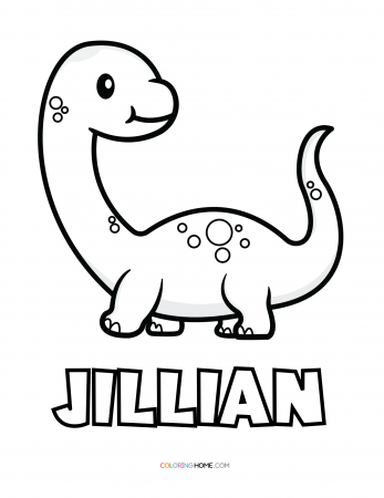 Jillian dinosaur coloring page