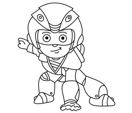 ViR - The Robot Boy colouring image