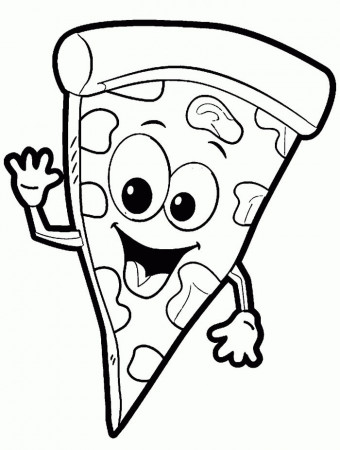 The Delicious Pizza Coloring Pages PDF ...