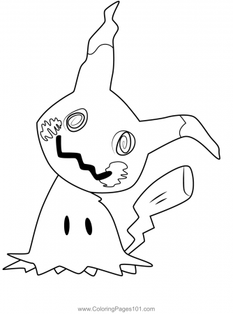 Mimikyu Pokemon Coloring Page for Kids ...