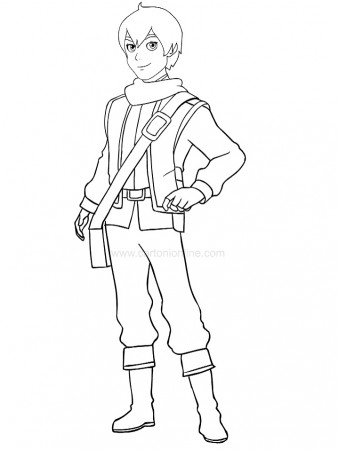 Callum from The Dragon Prince Coloring Page - Free Printable Coloring Pages  for Kids