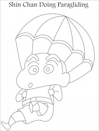 Shin Chan Coloring Page