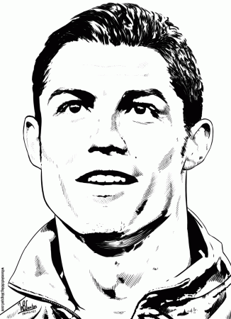 Coloring Messi Face Portrait Coloring Pages