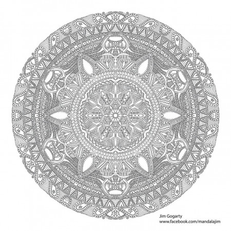 Expert Mandala Coloring Pages - Coloring Style Pages