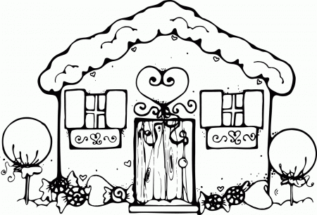 Free Coloring Pages Of House Outline Dog House Coloring Pages ...