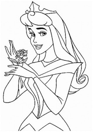 Printable Coloring Pages of Princess Aurora | Coloring