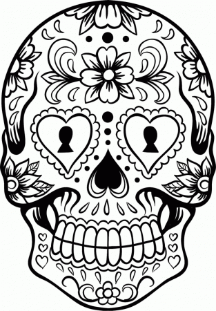 Free Skull Designs Coloring Pages, Download Free Clip Art, Free Clip Art on  Clipart Library