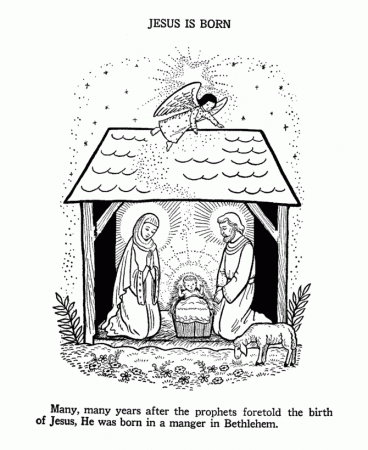 Bible Printables - Bible Coloring Pages - The first Christmas 2