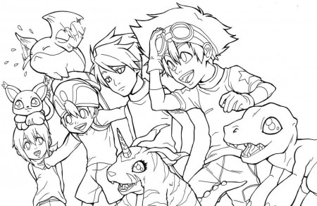Free Printable Digimon Coloring Pages For Kids