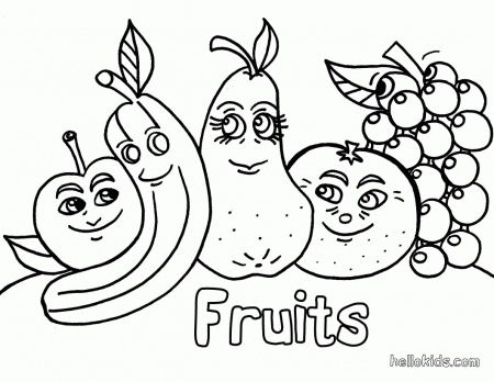 FRUIT coloring pages - Fruit