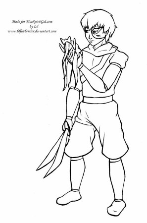 Coloring Pages - Blue Spirit Gal