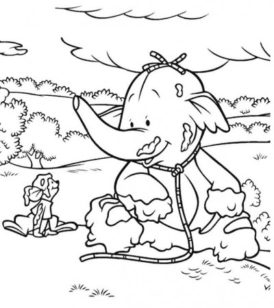 Lumpy the heffalump coloring page