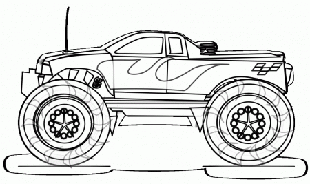 Monster Truck coloring page