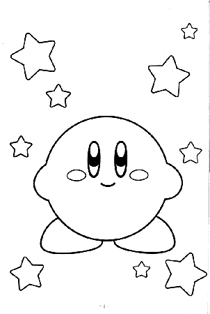kirby coloring pages for kids | Only Coloring Pages