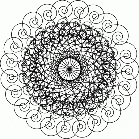 Fractal Coloring Page