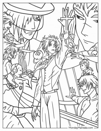 54 Anime Coloring Pages (Free PDF ...