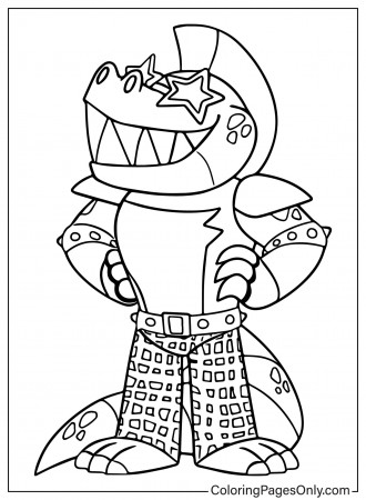 Montgomery Gator Coloring Page - Free ...