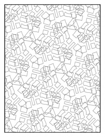 Coloring Page Geometric Squares Rectangles Repeating Pattern - Etsy