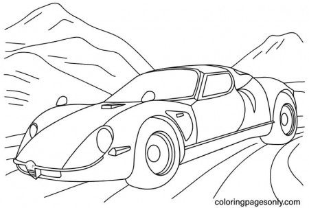 Alfa Romeo 33 Stradale Coloring Page ...