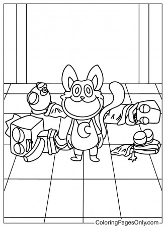 Smiling Critters Coloring Page to Print ...