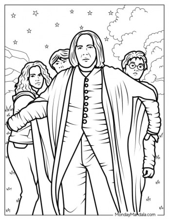 44 Harry Potter Coloring Pages (Free ...