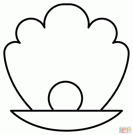 Oyster Emoji coloring page | Free Printable Coloring Pages