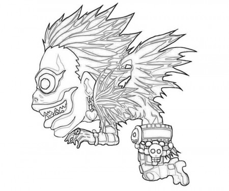 Ryuk from Death Note 3 Coloring Page - Free Printable Coloring Pages for  Kids