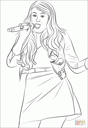 Meghan Trainor coloring page | Free Printable Coloring Pages