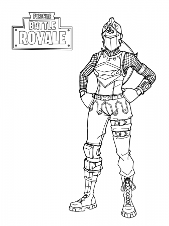 Red Knight Fortnite Coloring Page - Free Printable Coloring Pages for Kids