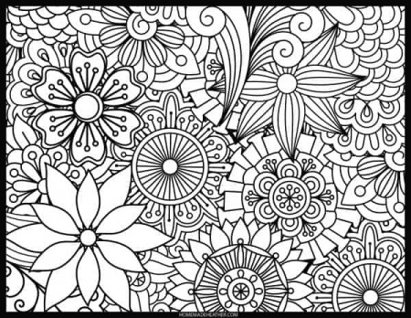 Free Printable Flower Coloring Pages » Homemade Heather