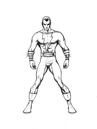 Printable Black Adam Coloring Page - Free Printable Coloring Pages for Kids