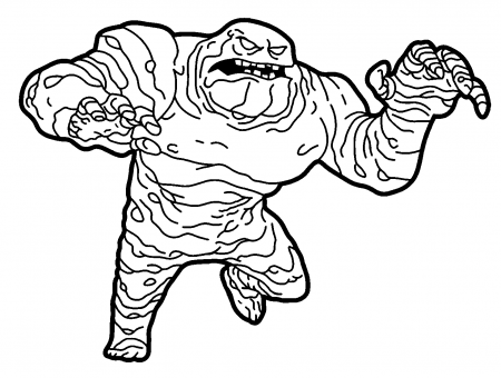 Batman Clayface Coloring Pages - Clayface Coloring Pages - Coloring Pages  For Kids And Adults