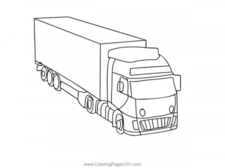 Container Truck Coloring Page for Kids - Free Trucks Printable Coloring  Pages Online for Kids - ColoringPages101.com | Coloring Pages for Kids