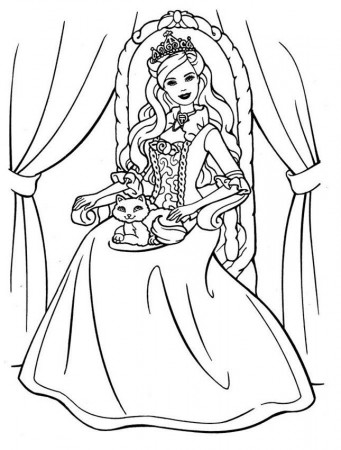 Barbie fashion coloring pages 26 / Barbie Fashion / Kids 