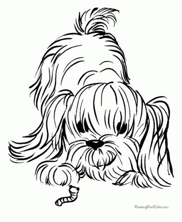 Dog Color Pages Printable Free Printable Puppy Coloring Pictures ...