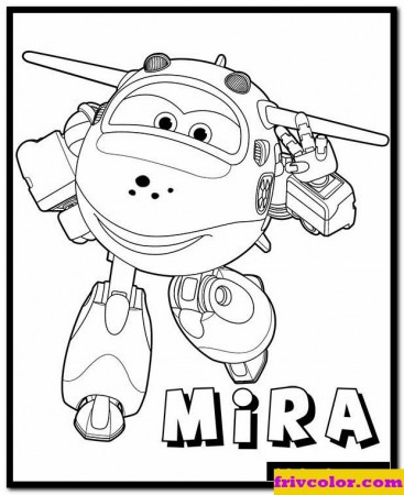 Super Wings Mira Transform Free Printable Coloring Pages For Girls ...