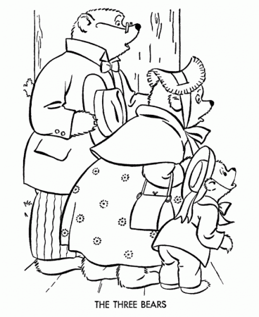 Goldilocks And The Three Bears Coloring Page 24504 ...
