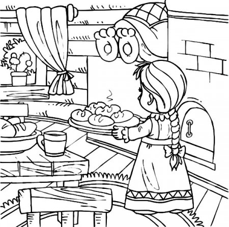 Baking Delicious Bread Kitchen Coloring Pages - Download & Print Online Coloring  Pages for Free | Color Nimbus