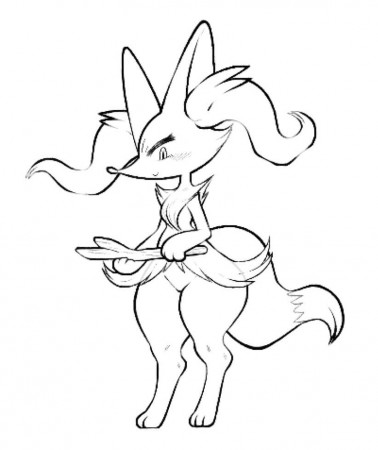 Braixen 6 Coloring Page - Free Printable Coloring Pages for Kids