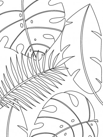 Leaves coloring pages | 90 Free coloring pages for Kids