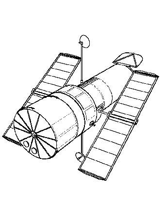 hubble space telescope outline - Clip Art Library