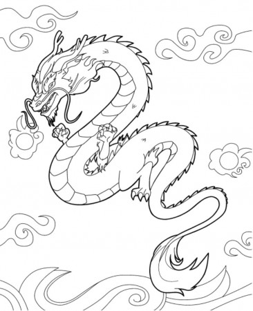 Chinese Dragon Coloring Pages - Free Printable Coloring Pages for Kids