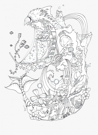 Odd Howl S Moving Castle Coloring Pages Spirited Away - Howl's Moving Castle  Drawing, HD Png Download - kindpng