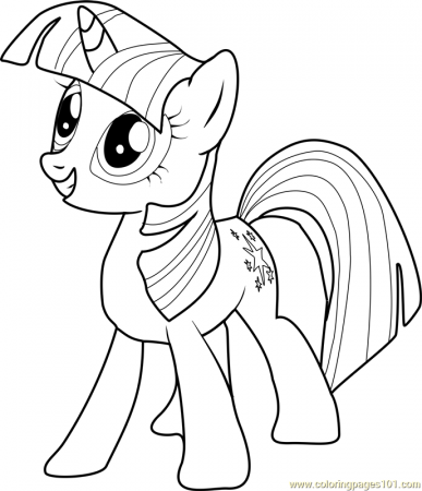 Twilight Sparkle Coloring Page - Free My Little Pony - Friendship ...