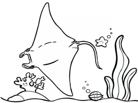 Stingray Coloring Page