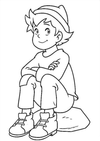 Coloring pages: Coloring pages: Heidi, Girl of the Alps, printable ...
