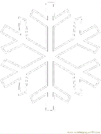 Snowflake Color Pages Printable - High Quality Coloring Pages
